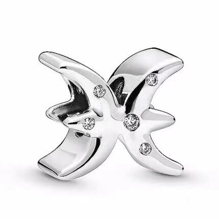 Pandora constellation Pisces three-dimensional pendant jewelry DIY accessories simple and high-end