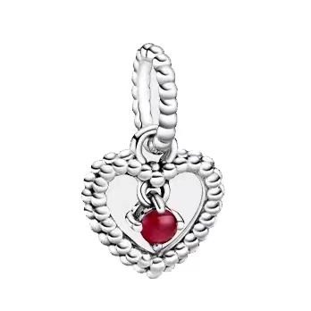 Pandora's January birthstone pendant jewelry accessories DIY simple and delicate high-end