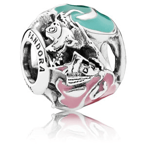925 Silver Pandora 791896ENMX Disney "Alice's Adventures in Wonderland" Alice's Tea Party String Decoration