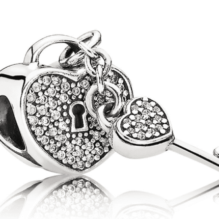 791429CZ 925 Silver Pandora Love Lock Beads
