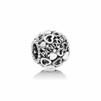Pandora 925 silver 796461 heart-shaped hollow string decoration