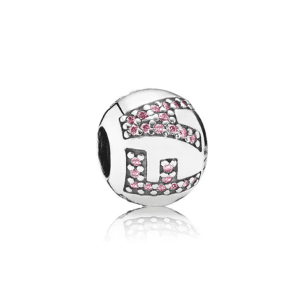Pandora 925 silver 791417PCZ pink letter string decoration