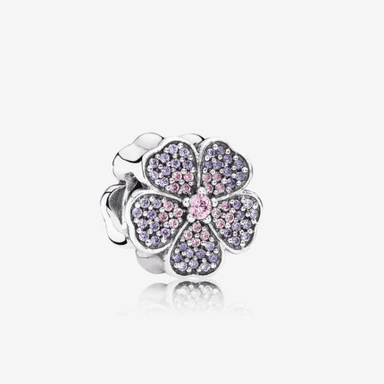 791481PCZ  Pandora 925 Silver  Shining Cherry Grass Flower Cluster Decoration