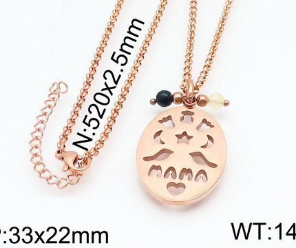 TOUS 925 Silver Multi Shape Combination Multi Color Necklace Pendant