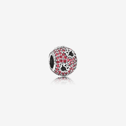Pandora 925 silver 791584CZR Disney Minnie silhouette string decoration