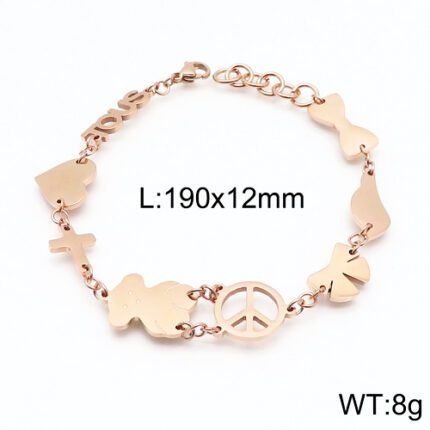 TOUS stainless steel material, multiple colors and graphics series bracelet