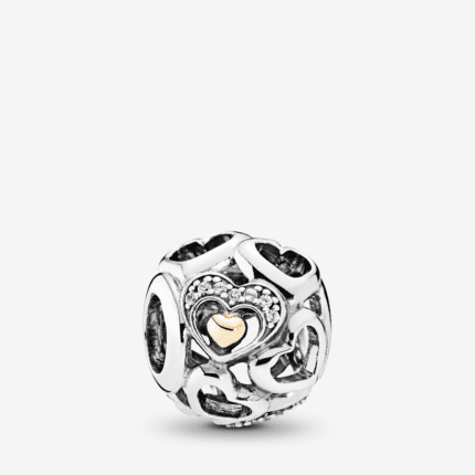 925 Silver Pandora 792108CZ Romantic Heart String Decoration