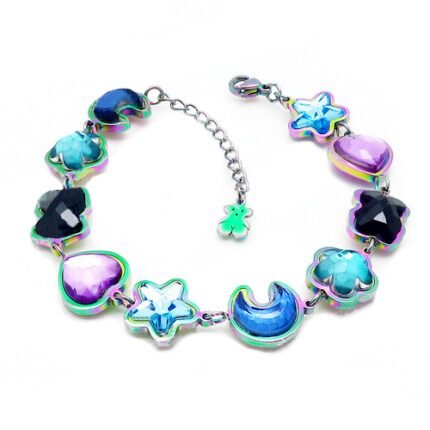 TOUS 925 Silver Colorful Multi Pattern High Quality Zircon Bracelet