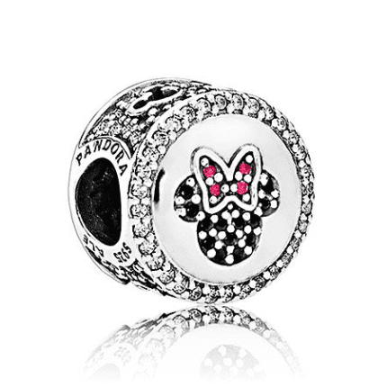 Pandora 925 silver 791958NCK Minnie bow string decoration