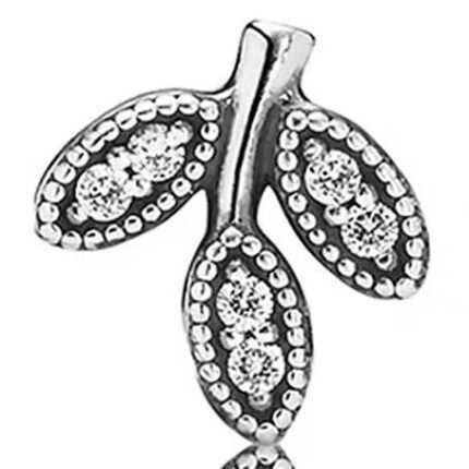 Pandora diamond three-leaf pendant jewelry accessories DIY simple and high-end