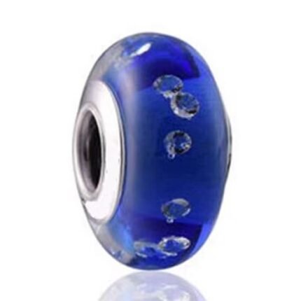 Pandora Blue Bubble Glass Beads Beaded Bracelet Accessories