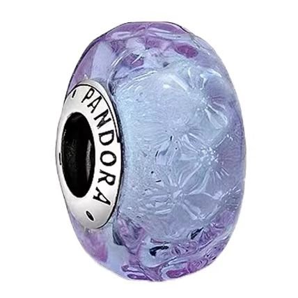 Pandora, sparkling, aurora, purple glass, beads, DIY jewelry, accessories, loose beads, exquisite and simple