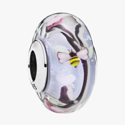 Pandora Bee Colorful Glass Beading DIY Accessories Loose Beads Exquisite and simple