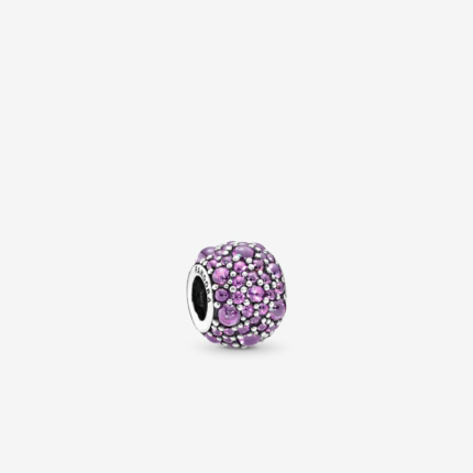 Pandora 925 Silver 791755CFP Fantasy Purple Sparkling Water Droplet String Decoration