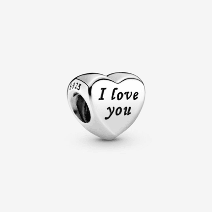 Pandora 925 Silver 791422 "I Love You" Heart shaped Bracelet