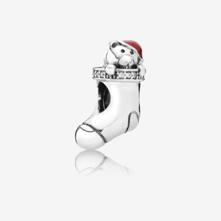 Pandora 925 Silver 791773CZ Christmas Sock String Decoration