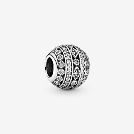 Pandora 925 silver 796243CZ geometric pattern string decoration