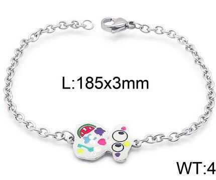 TOUS 925 Silver Spanish Bear Cute Colorful Pattern Bracelet