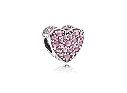 Pandora 925 Silver 792069PCZ Love Pink String Decoration