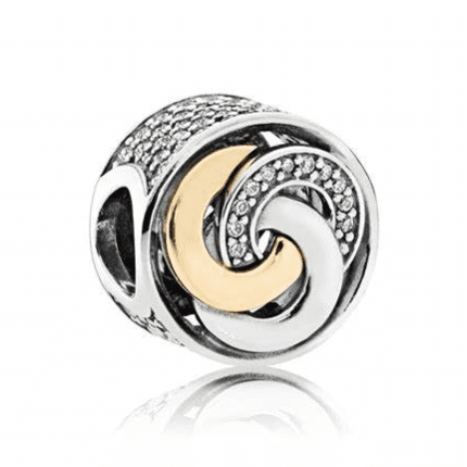 Pandora 925 silver 792090CZ circular winding string decoration