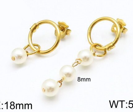 TOUS 925 Silver Pearl Pendant with Three Earrings