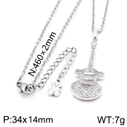 TOUS 925 Silver Round Bear Transparent Gemstone Multi Color Necklace Pendant