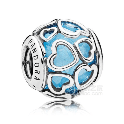 Pandora 925 Silver 792036NBS Blue Wrapped Love String Ornament