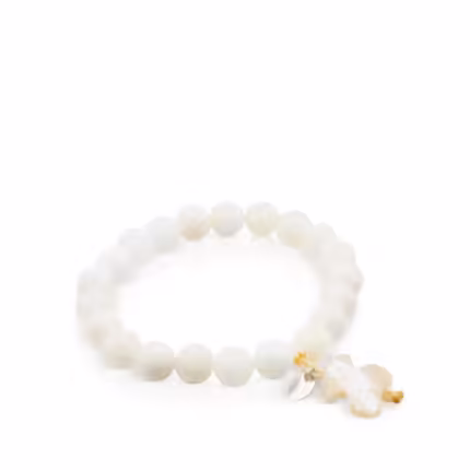 Silver TOUS Nacars Bracelet with Mother-of-Pearl