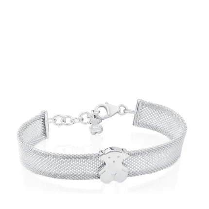 Silver Icon Mesh Bracelet