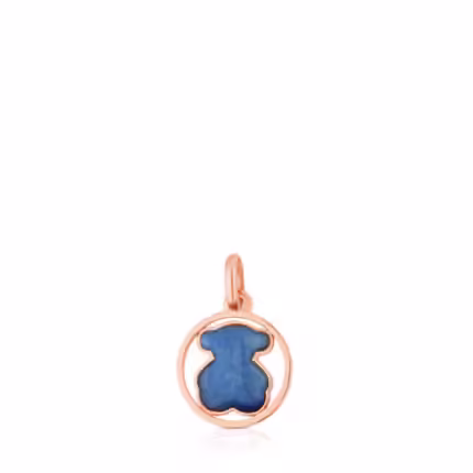 Rose Vermeil Silver Camille Pendant with Quartz with Dumortierite