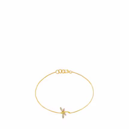 TOUS Bera Bracelet in Gold with Diamonds.