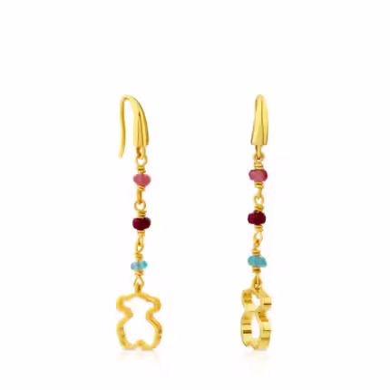Vermeil Silver Elise Earrings with Gemstones