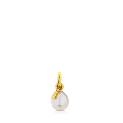 Vermeil Silver Tiny Pendant with Pearl