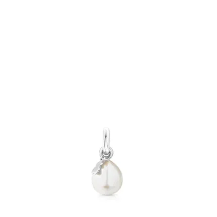 Silver Tiny Pendant with Pearl
