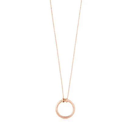 Rose Vermeil Silver TOUS Hold Necklace