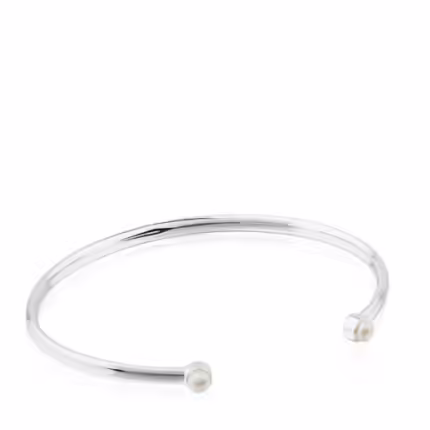 Silver Super Power Bracelet with Pearls