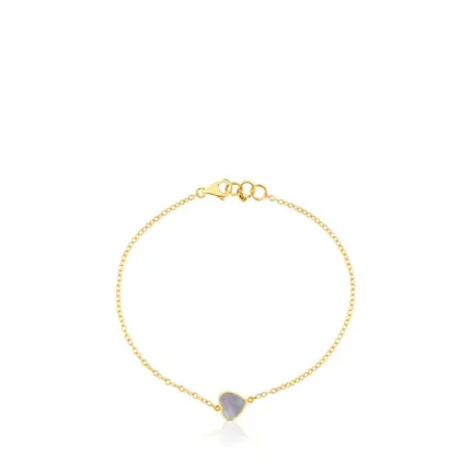 Gold and Mother-of-pearl XXS heart Bracelet