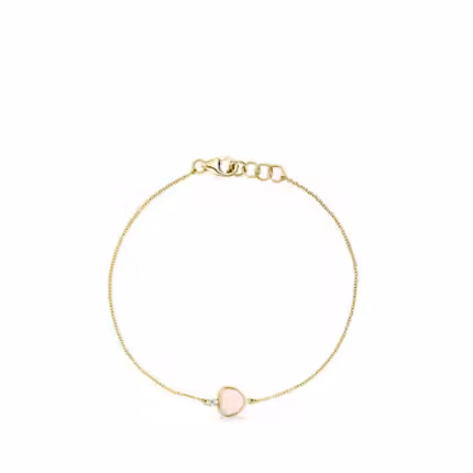 Gold TOUS Color Bracelet with Opal and Topaz