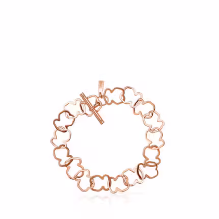 Large rose Vermeil Silver Carrusel Bracelet