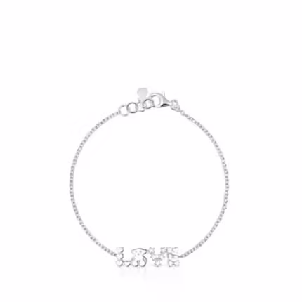 Silver San Valentín love Bracelet