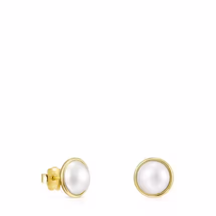Small Gold and Pearl Avalon Earrings
