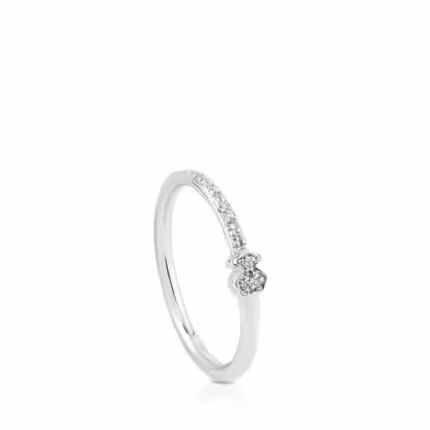 White Gold Les Classiques Ring with Diamond