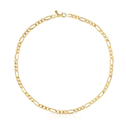 Mixed curb-chain Choker with 18kt gold plating over silver TOUS Chain