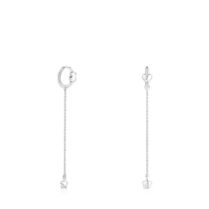 Long Silver Mini Icons Earrings