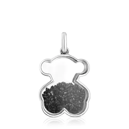 Silver Areia Pendant with onyx