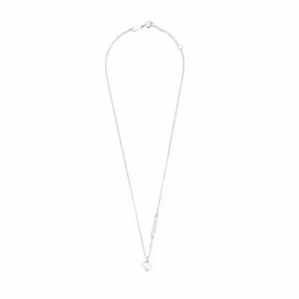 Silver Valentine's Day Necklace with heart Pendant