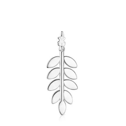 Silver Fragile Nature laurel leaf Pendant