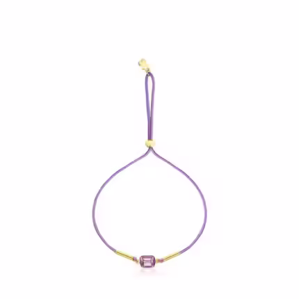 Cord TOUS Vibrant Colors Bracelet with amethyst and enamel