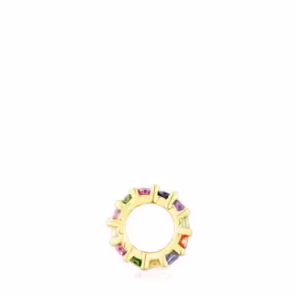 Silver vermeil Virtual Garden Pendant with gemstones