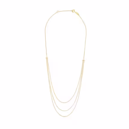 Gold TOUS Cool Joy Cascade necklace with bear and star charms